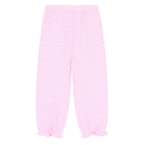 Girl's Micro-Striped Ruffle Bubble Pants